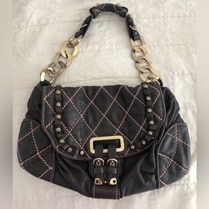 Vintage Y2K Juicy Couture bag.
100% brown lamb leather.